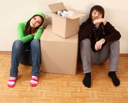 House move preparation in Upperclapton with labeled boxes