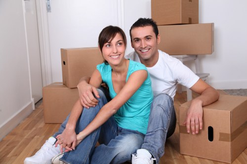 Careful packing and labelling for a local move in Upperclapton