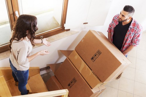Local removals team planning a move in Upperclapton