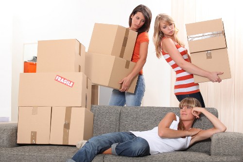 Residential packing service preparing household belongings in Upperclapton
